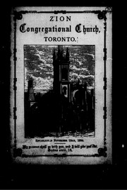 Zion Congregational Church, Toronto by Zion Congregational Church (Toronto, Ont.)