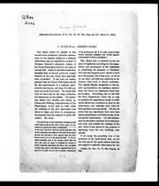 Cover of: A national observatory
