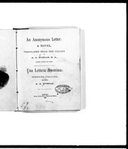 Cover of: An anonymous letter: a novel = Una lettera anonima : versione Italiana