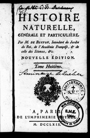 Cover of: Histoire naturelle, générale et particulière by Georges-Louis Leclerc, comte de Buffon