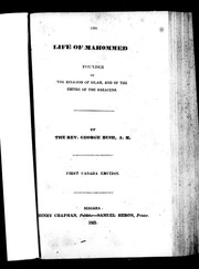 Cover of: The life of Mahommed: founder of the religion of Islam, and of the empire of the Saracens