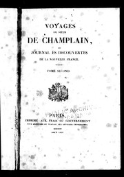 Cover of: Voyages du Sieur de Champlain ou Journal ès découvertes de la Nouvelle France by Samuel de Champlain
