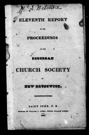 Cover of: Eleventh report of the proceedings of the Diocesan Church Society of New Brunswick