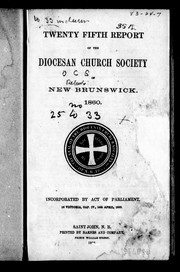 Cover of: Twenty fifth report of the Diocesan Church Society of New Brunswick, 1860 | Better Homes and Gardens