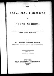 Cover of: The Early Jesuit missions in North America