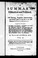 Cover of: A summary, historical and political, of the first planting, progressive improvements, and present state of the British settlements in North-America