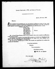 Cover of: Lettre circulaire à MM. les curés et vicaires: j' ai la satisfaction de vous informer que, sur mon invitation, les Messieurs suivans ont bien voulu accepter la charge de membres du conseil de l'Association de la propagation de la foi ..