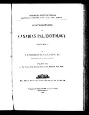 Cover of: Contributions to Canadian palæontology by Joseph Frederick Whiteaves, Joseph Frederick Whiteaves