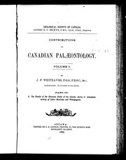 Cover of: Contributions to Canadian palæontology by Joseph Frederick Whiteaves, Joseph Frederick Whiteaves