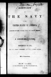 Cover of: History of the navy of the United States of America by James Fenimore Cooper