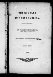 Cover of: The rambler in North America by Charles Joseph Latrobe