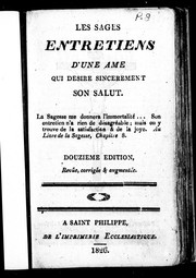 Cover of: Les sages entretiens d'une âme qui désire sincèrement son salut by Jacques Guisain, Jacques Guisain