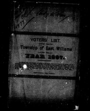 Cover of: Voters' list, of the township of East Williams for the year 1897: the sheriff shall ..