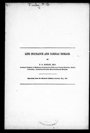 Cover of: Life insurance and cardiac disease