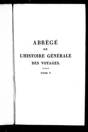 Cover of: Abrégé de l'histoire générale des voyages by Jean-François de La Harpe