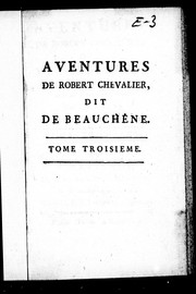 Aventures de Robert Chevalier, dit De Beauchene by Monsieur Le Sage