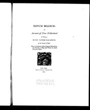 Novum Belgium by Jogues, Isaac Saint