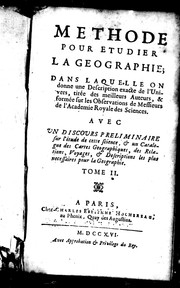 Cover of: Methode pour etudier la geographie by Nicolas Lenglet Dufresnoy