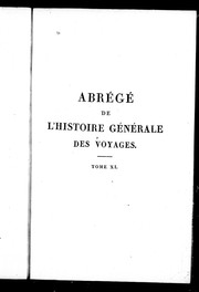 Cover of: Abrégé de l'histoire générale des voyages by Jean-François de La Harpe