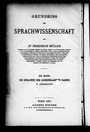 Cover of: Grundriss der Sprachwissenschaft