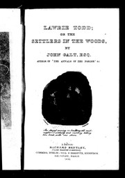 Cover of: Lawrie Todd, or, The settlers in the woods by John Galt