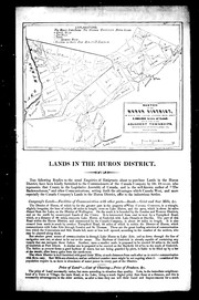 Cover of: Lands in the Huron district