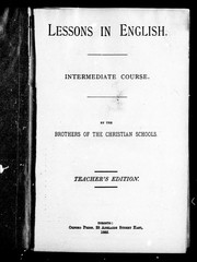 Cover of: Lessons in English | Tobias-Josephus Brother