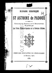 Cover of: Neuvaine séraphique à St-Antoine de Padoue by Saint Bonaventure, Cardinal