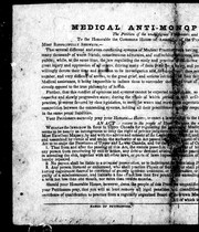Medical anti-monopoly petition