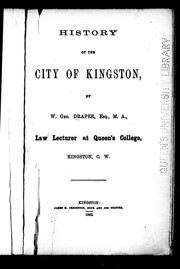 History of the city of Kingston by W. G. Draper