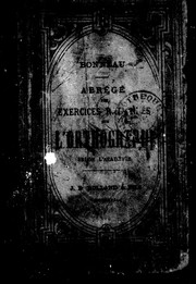 Cover of: Abrégé des exercices raisonnés sur l'orthographe selon l'Académie