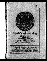 Cover of: Catalogue 1895 by Royal Canadian Academy of Arts