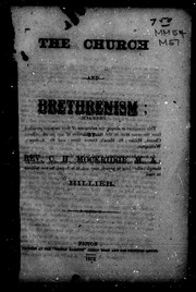 Cover of: The Church and Brethrenism