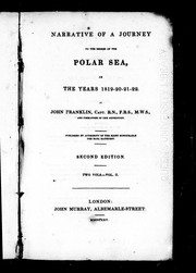 Cover of: Narrative of a journey to the shores of the Polar sea, in the years 1819-20-21-22