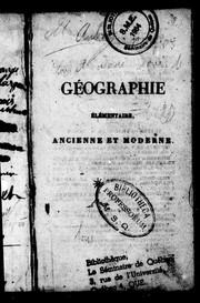 Cover of: Géographie élémentaire, ancienne et moderne: précédé e d'un abrégé d'astronomie, suivant le système de Copernic