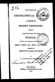 Cover of: Mitchell's geographical reader by S. Augustus Mitchell