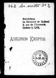 Cover of Adelphon Kruptos by chevaliers du travail (canada)
