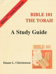Cover of: Bible 101 the Torah: A Study Guide (Bible Study Guides)