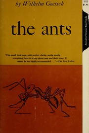 Cover of: The ants. | Wilhelm Goetsch