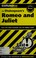 Cover of: CliffsNotes Romeo and Juliet