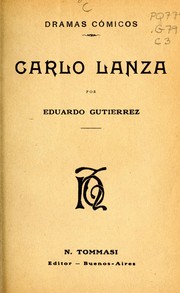 Cover of: Carlo Lanza
