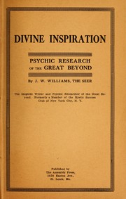Cover of: Divine inspiration by J. W. Williams