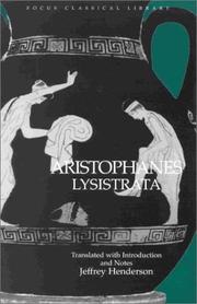 Cover of: Aristophanes: Lysistrata: Translated With Introduction and Notes (Focus Classical Library) (Focus Classical Library)
