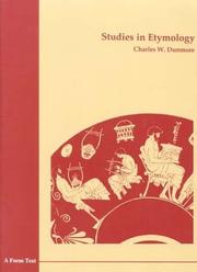 Cover of: Studies in Etymology