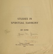 Studies in spiritual harmony by Ione