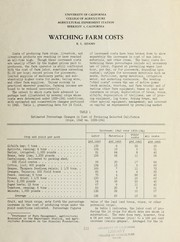 Cover of: Watching farm costs
