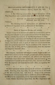 Cover of: Circular by Confederate States of America. Army. Dept. of North Carolina and Southern Virginia