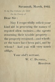 Cover of: [Circular requisitioning property of alien enemies.]