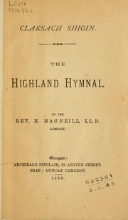 Cover of: Clarsach shioin: the Highland hymnal