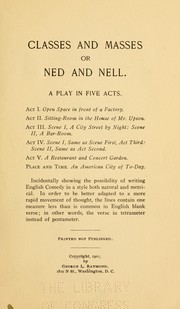 Cover of: Classes and masses by George Lansing Raymond